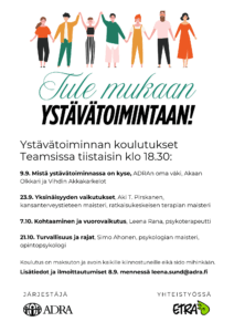 Ystätoiminta koulutus